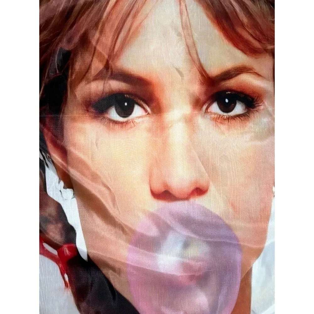 NEW Large Y2k Britney‎ Spears Tapestry Princess Of Pop Wall Hanging Free 35x59in